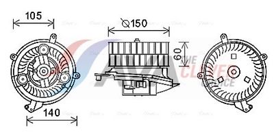 INNENRAUMGEBLäSE AVA Clever Choice MS8623
