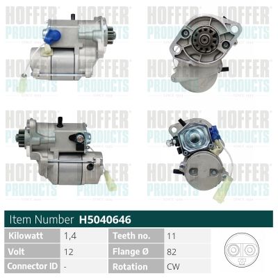 STARTER HOFFER H5040646