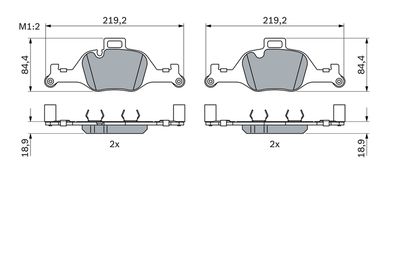 SET PLACUTE FRANA FRANA DISC BOSCH 0986424849 6