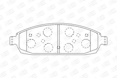 BREMSBELAGSATZ SCHEIBENBREMSE CHAMPION 573340CH 1