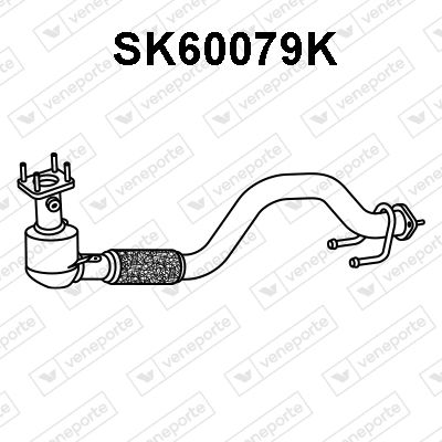 VENEPORTE SK60079K Катализатор для SKODA OCTAVIA II (1Z3) 1.4