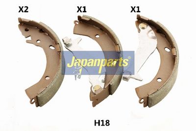 JAPANPARTS Stabdžių trinkelių komplektas