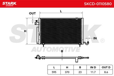 кондензатор, климатизация STARK SKCD-0110580