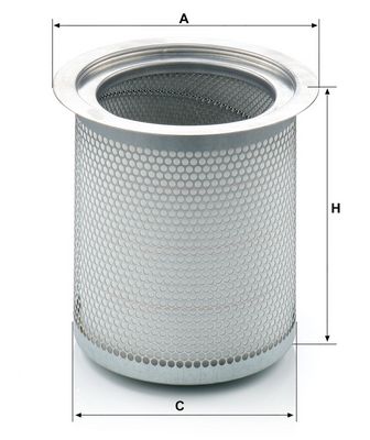 Hydraulisch filter (perslucht-oliescheiding, met zegel) past: DOOSAN 375 WD  FINI R 100, R 75  INGERSOLL RAND P375WD  ROTAIR MDVN 85