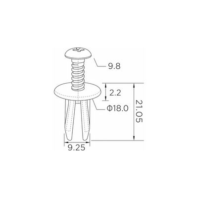 Clips, side-/beskyttelseslister EINPARTS EPCRC869