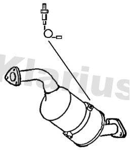 Filtr sadzy / filtr cząstek stałych, układ wydechowy KLARIUS 2505126010