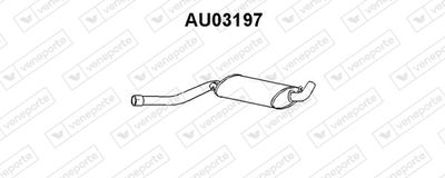 VENEPORTE AU03197 Глушитель выхлопных газов  для AUDI 100 (Ауди 100)