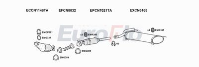 Układ wydechowy EUROFLO PGBOX22D7011A00