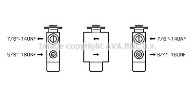 AVA-QUALITY-COOLING BW1093 Розширювальний клапан кондиціонера 