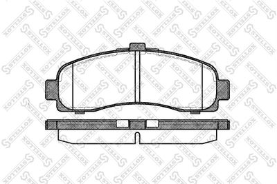 STELLOX 442 010B-SX Тормозные колодки и сигнализаторы  для NISSAN MICRA II (K11) 1.0 i 16V