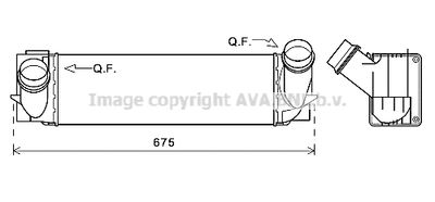 AVA QUALITY COOLING BW4494 Интеркулер  для BMW X4 (Бмв X4)