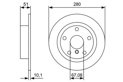 Brake Disc 0 986 479 C92