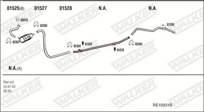 Изпускателна система WALKER RE10031B