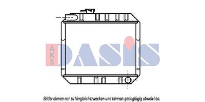 AKS DASIS 092220N Радиатор охлаждения двигателя  для FORD (Форд)