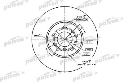 Тормозной диск PATRON PBD4187 для BMW X5