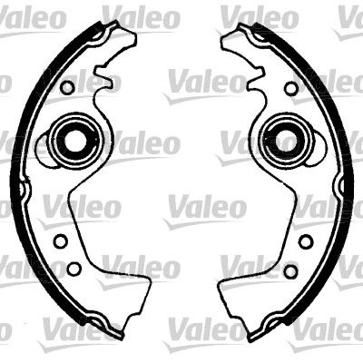 Комплект тормозных колодок VALEO 553829 для FIAT FIORINO