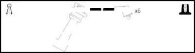 Комплект проводов зажигания LEMARK HOES269 для MITSUBISHI 3000