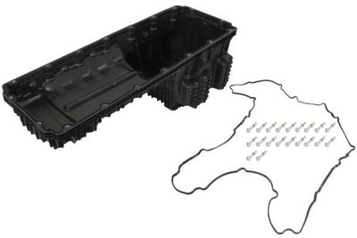Oliecarter (plastic) met schroefset  met zegel  set past: MERCEDES ACTROS MP4 / MP5 471.943-OM936.916 07.11-
