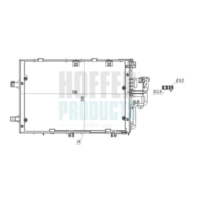 CONDENSATOR CLIMATIZARE HOFFER 991136