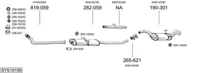 SISTEM DE ESAPAMENT BOSAL SYS10199