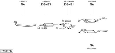 SISTEM DE ESAPAMENT BOSAL SYS18717