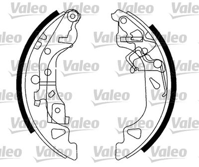 Комплект тормозных колодок VALEO 553868 для FIAT PUNTO
