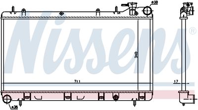 Radiator, engine cooling 64185