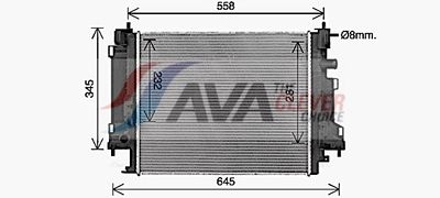 RADIATOR RACIRE MOTOR AVA Clever Choice RT2658 1