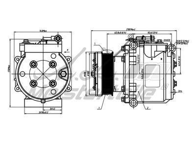 компресор, климатизация A.Z. Meisterteile AZMT-45-041-1044