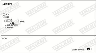 ABGASANLAGE WALKER BWK018969A