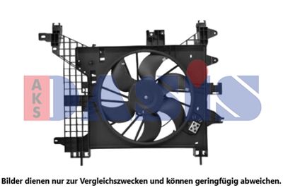 AKS DASIS 188096N Вентилятор системы охлаждения двигателя  для RENAULT DUSTER (Рено Дустер)