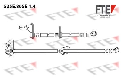 FTE 535E.865E.1.4 Тормозной шланг  для HONDA INSIGHT (Хонда Инсигхт)