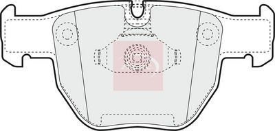 APEC Brake Pad Set, disc brake PAD1325