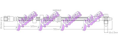 Тормозной шланг KAWE H4846Q для VW FOX