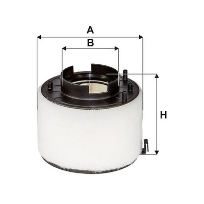 Luchtfilter (Patroon) past: AUDI A4 ALLROAD B8, A4 B8, A5, Q5 2.0D 11.07-05.17