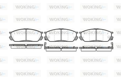 WOKING P2983.02 Тормозные колодки и сигнализаторы  для MAZDA 929 III (HC) 2.2 12V