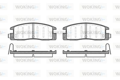 Комплект тормозных колодок, дисковый тормоз WOKING P2613.14 для ISUZU TROOPER