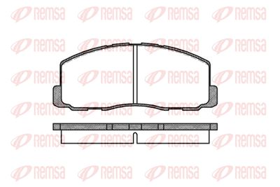 Комплект тормозных колодок, дисковый тормоз REMSA 0188.00 для MITSUBISHI TREDIA