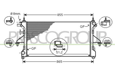 RADIATOR RACIRE MOTOR PRASCO FT930R007