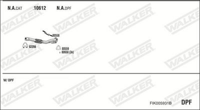 SISTEM DE ESAPAMENT WALKER FIK005931B