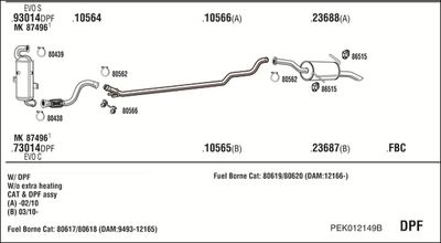 Układ wydechowy WALKER PEK012149B