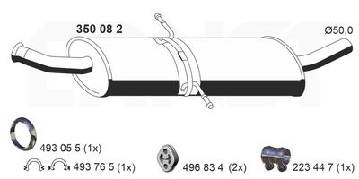 MITTELSCHALLDäMPFER ERNST 350082