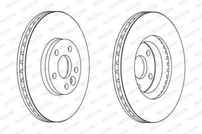 Bromsskiva FERODO DDF1567C