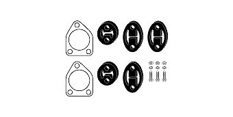 SET MONTARE SISTEM DE ESAPAMENT HJS 82346718