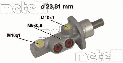 METELLI 05-0452 Ремкомплект тормозного цилиндра  для NISSAN NOTE (Ниссан Ноте)