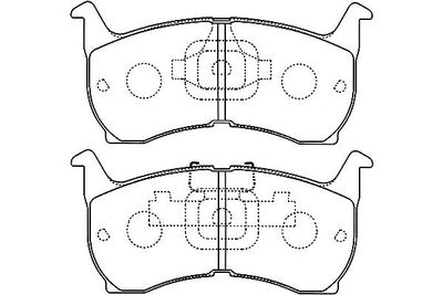 Kavo Parts Stabdžių trinkelių rinkinys, diskinis stabdys