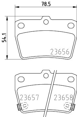 Brake Pad Set, disc brake 8DB 355 010-521