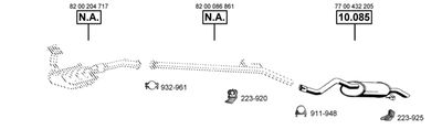 Układ wydechowy ASMET RE100500
