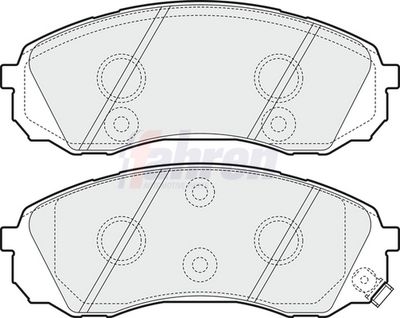 Fahren Brake Pad Set, disc brake FBP3670