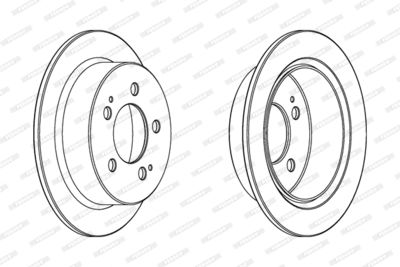 Bromsskiva FERODO DDF1753C